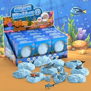 Sea Life Dig Kit for Kids, 12Pcs Ocean Fossil Excavation Set, STEM Educational Science Toys, Archaeology Digging Kit for Birthday Party Favors, Christmas Gifts for Boys Girls Age 6+ outdoorfun