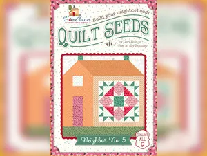 Home Town | Quilt Seeds Neighbor No. 5 Quilt Block Pattern by Lori Holt | 18" x 20"