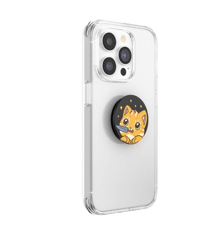 PopSockets PopGrip Checker Cell Phone Grip & Stand - Cowboy Kitty