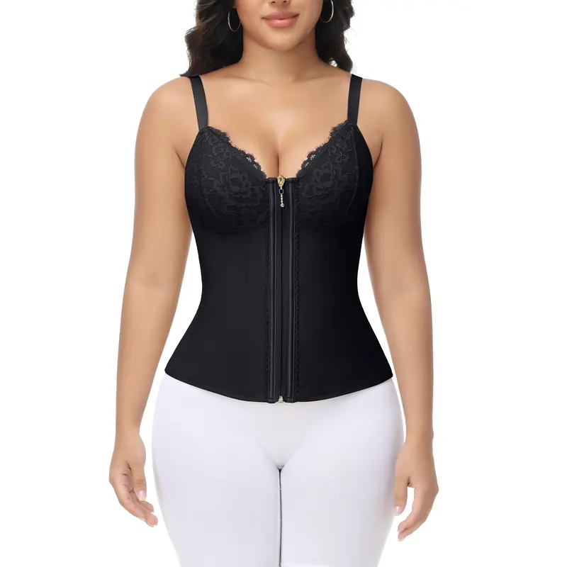 SHAPSHE Waist Shapewear for Women Tummy Control Workout Corset Shapewear with Lace Bra