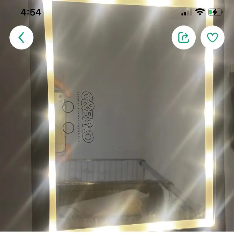 G&BPRO Modern LED Mirror with Integrated Back-Lit Design for Versatile Lighting Needs and Enhanced Visibility