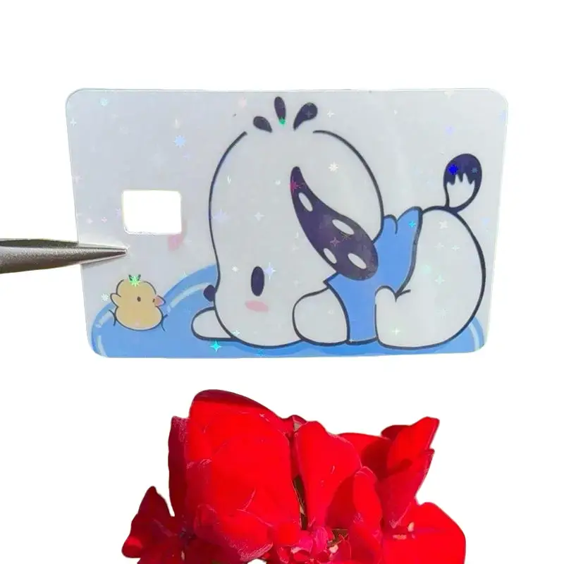 Sticker Card pocc - Cute Cartoon Character with Simple Design, Ideal for Decor and Personalization