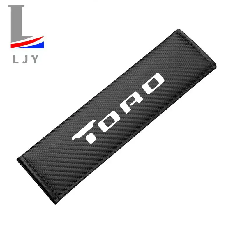 Fiat Toro Carbon Fiber Stripe Seat Belt Shoulder Pads, Easy to Install and Remove, Convenient to Clean