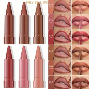 1PC Matte Lip,Gloss Long-Lasting Waterproof, Non Stick To Cups, Enhances Natural Lip Color, Lipstick Pen