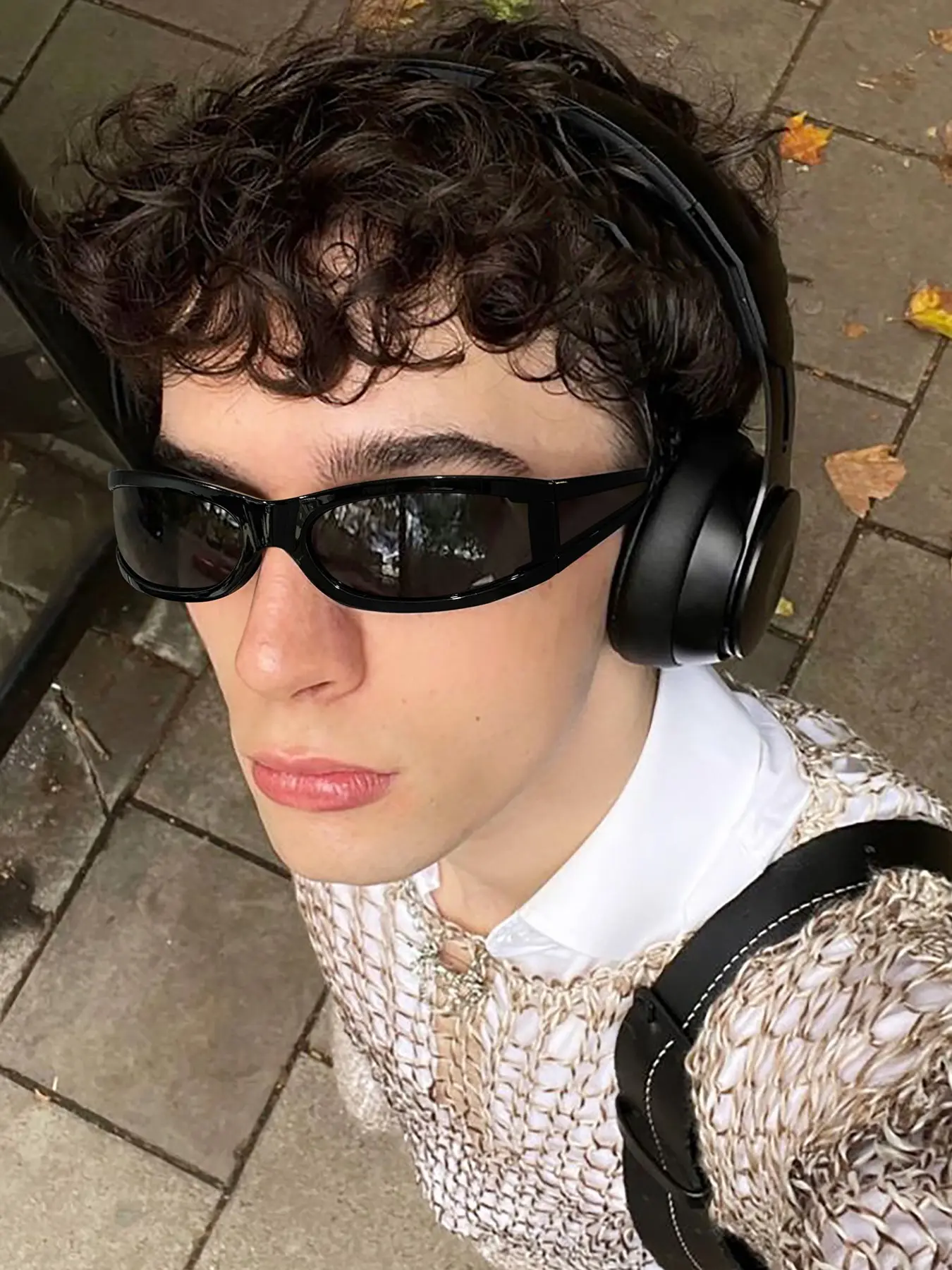 Men's Casual High-Quality Street Vintage Oval Trendy Fashion Sunglasses, Lightweight Durable, All-Season Outdoor Accessories, Street Style Sunglasses