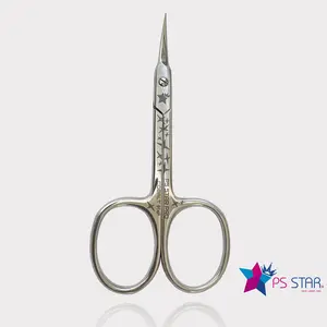 Cuticle Scissors for Russian manicure or combined manicure 18mm, model 914P Ps Star PRO Ergonomic Nail Nail Care