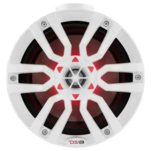 DS18 DS-NXL-PS8W HYDRO 8 Inch Short Marine Towers W/ Flat and Pole Mount RGB LED Lights 375 Watts White DS18