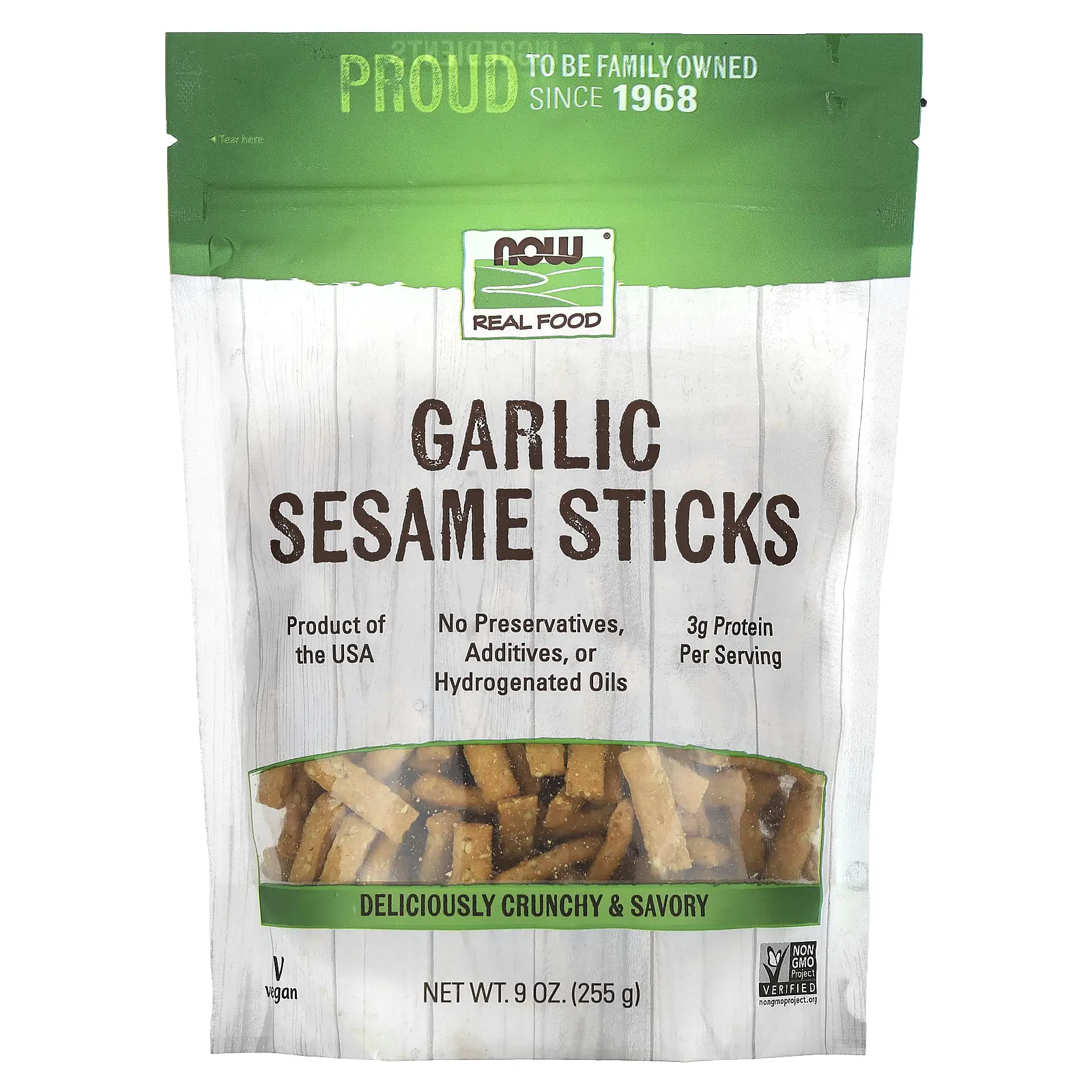NOW Foods Garlic Sesame Sticks, 9 oz (255 g) NOW Foods Garlic Sesame Sticks, 9 oz (255 g)