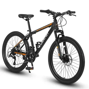S26102 26-Inch Mountain Bike: Shimano 21-Speed Shifting,Mechanical Disc Brakes,High-Carbon Steel Frame,Suspension Design, Suitable for Adults and Teenagers