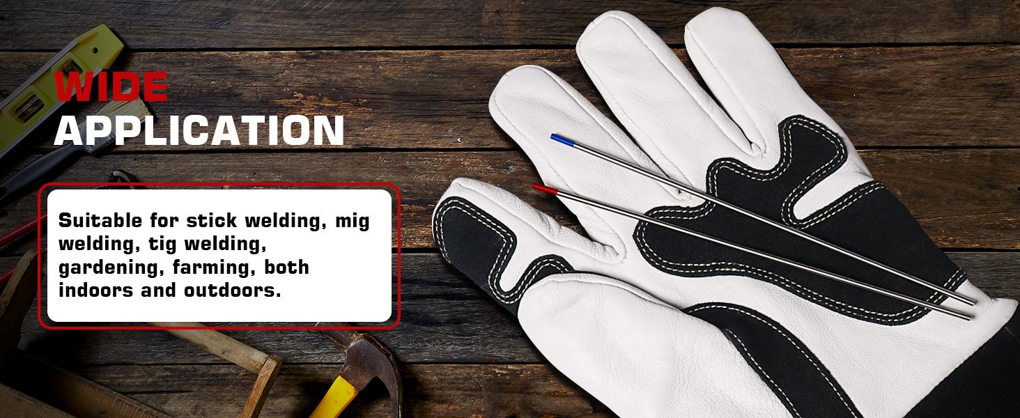 ARCCAPTAIN Tig Welding Gloves: Premium Goatskin Grain Leather, Dexterity, Comfort, Duralble Tig Gloves for Work Protection