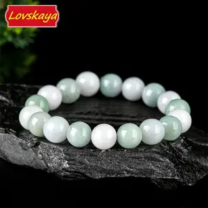 Burmese Jade Natural Crystal Bead Bracelet，burma jade Fashionable And Elegant, Unisex, Suitable For Various Occasions, Crystal Bracelet Jewelry