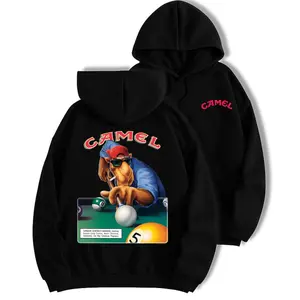Vintage Camel Joe Billiards Graphic Hoodie for men and women, Smoking Camel Pool Player Hoodie