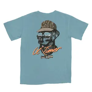 Ol’ Timer Tshirt Comfort Color Ice Blue Menswear