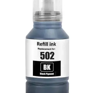 Epson Refill Ink Bottles for 502 Black Ecotank ET 15000 2760 2850 3830 4760 4850 High Page Yield Up to 7500 Pages Black Pigment