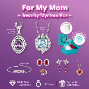 [Flash Sale] FizzandRizz by Yokett FizzandRizz by Yokett Jewelry Mystery Cloud ,Mother’s Day Jewelry Gift for Mom, Romantic Gift for Her, Necklace Bracelet Earrings Ring Set for Women,Bomb Party,Birthday Anniversary Gift Idea