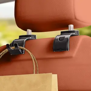 Folding Hooks For Car Rear Seats, Multifunctional Storage Bracket, Backpack/Wallet Suspension Hooks