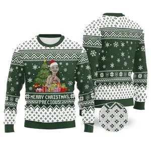 The Lord of the Rings Ugly Christmas Sweater, Smeagol Gollum Ugly Xmas Sweater Full Size S - 6XL