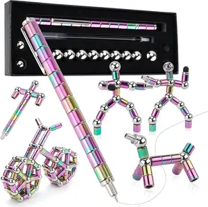 Magnetic Pen Toy, Fidget Pen Toys - Trendy Stress-Relief Toy for Teenagers, Work Decompression Gadgets，Teenager's Birthday Gift Ideas，Gifts Suitable for Boys and Girls. (Colorful)