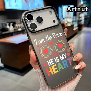 Infinite Heart Love Pattern Phone Case for iPhone 17 Pro Max 16 Plus 15 14 13 12 11 Air E Shockproof Anti-Scratch Durable PC Back Protective Cover