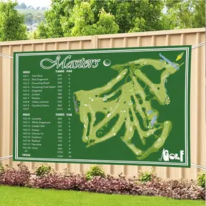Masters Golf Party Banner, Golf Decorations, Masters Golf Backdrop, Retirement Party Decor, Birthday Decoration for Golf Lovers