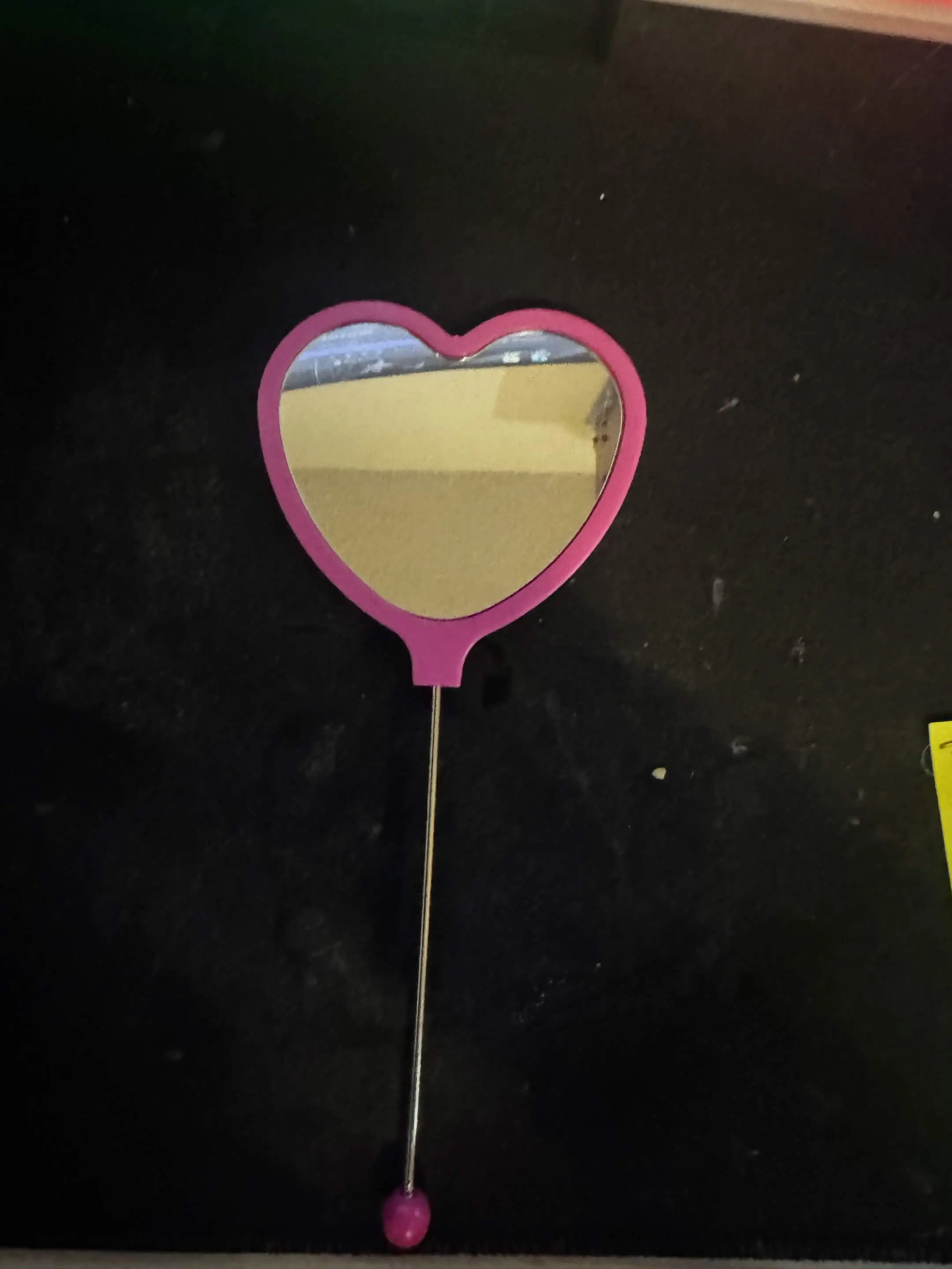 Heart-Shaped Beadable Mirror/ Beadable Comb