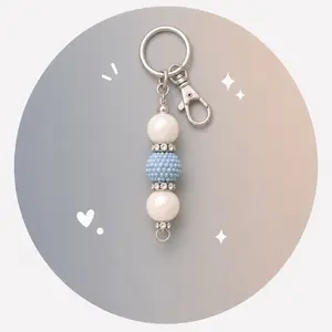 Beaded Keychain - Live Claim Only!