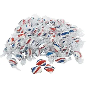 Patriotic Red White Blue Peppermint Candy Bulk 2 Lb - 172 Individually Wrapped Mints for 4th of July Party Favors | Memorial Day Veterans Day USA Celebrations | Kosher Certified Treats