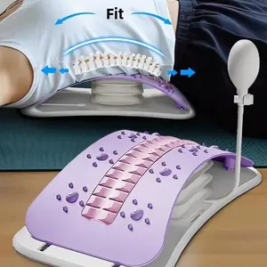 Gentle Adjustable Airbag Inflation Lumbar Stretch Massager - PP-Made Cervical & Back Support, Handy Waist Stretching Gadget, Yoga Auxiliary Body Care Tool for Sports & Outdoor Leisure
