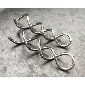 PAIR of Stunning 316L Surgical Steel Twist Tail Hanging Tapers Expanders / Plugs - Gauges 16g (1.3mm) thru 8g (3mm)