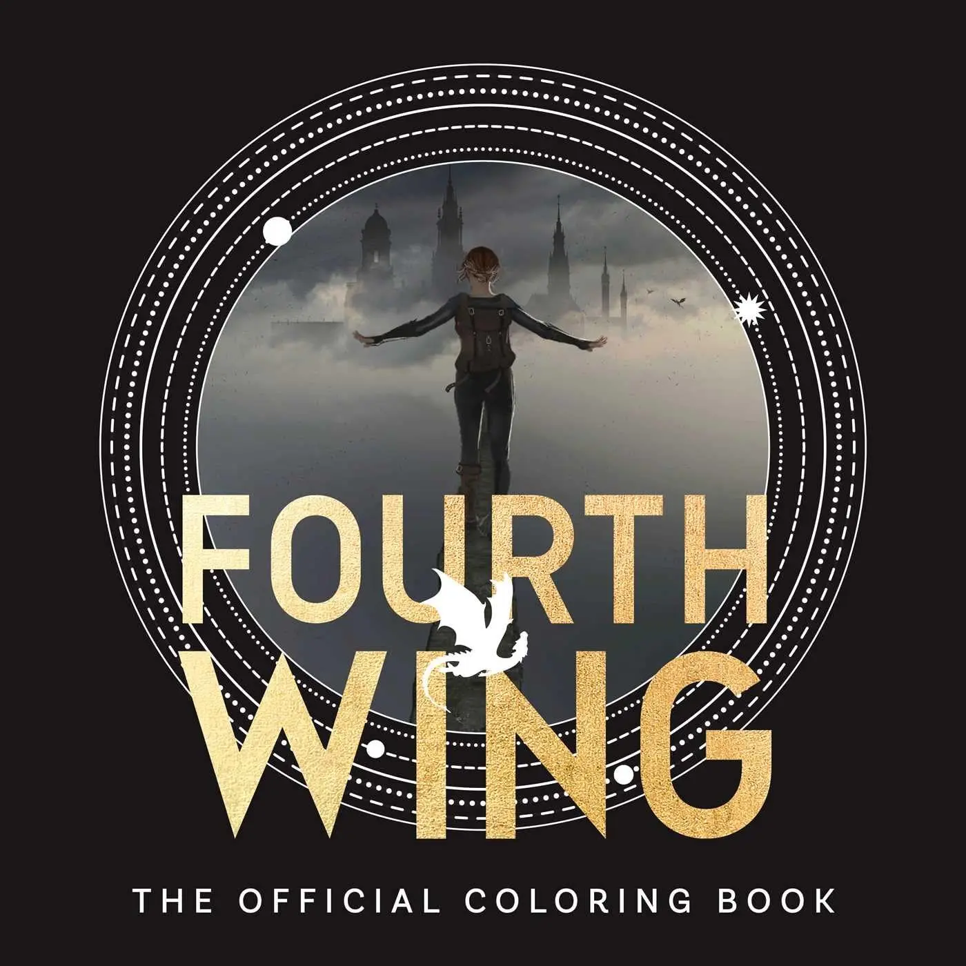 Fourth Wing: The Official Coloring Book Colored Pencils Rebecca Yarros
