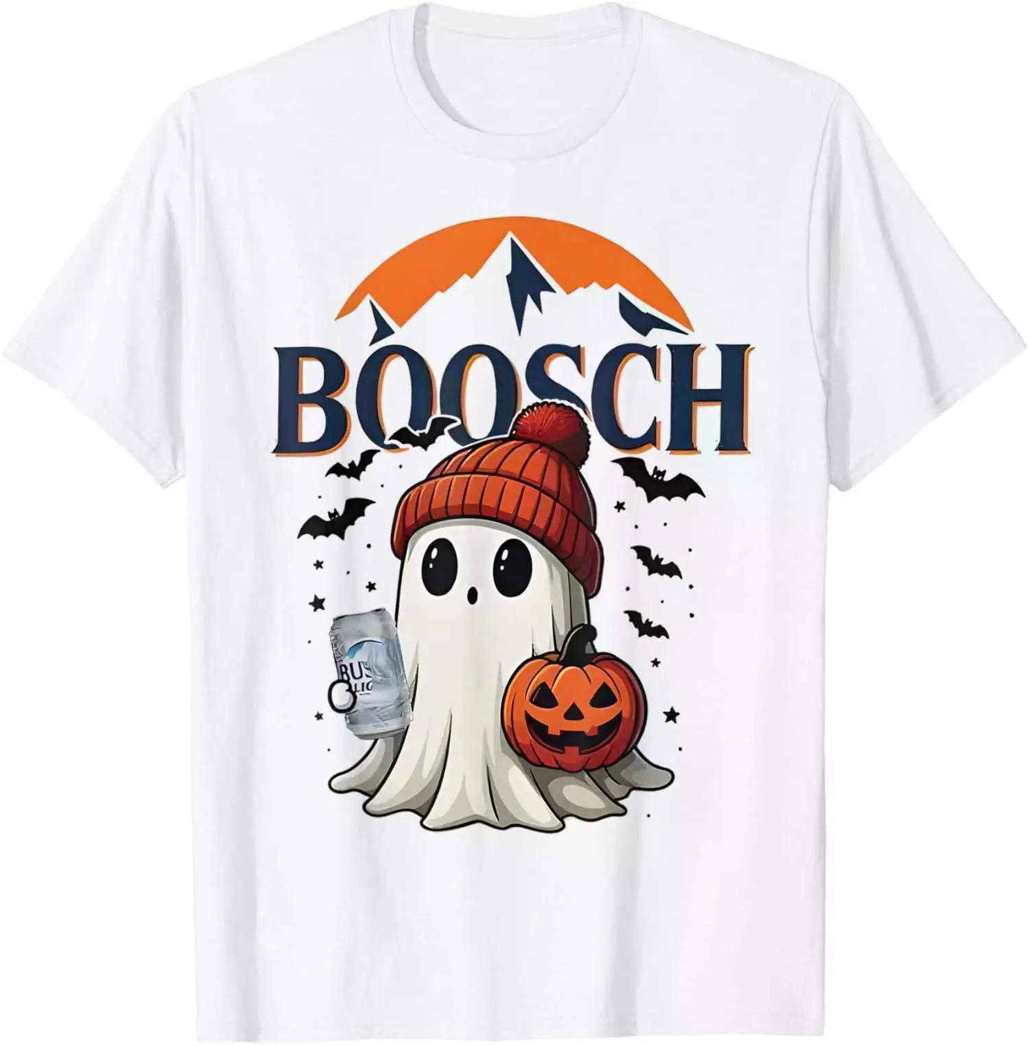 Boosch Light Halloween Cute Ghost Pumpkin Unisex T-Shirt
