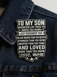 Inspirational Enamel Pin for Son/daughter, Mom Love Encouragement Lapel Pin, Motivational Gift for Son, Perfect for Special Occasions