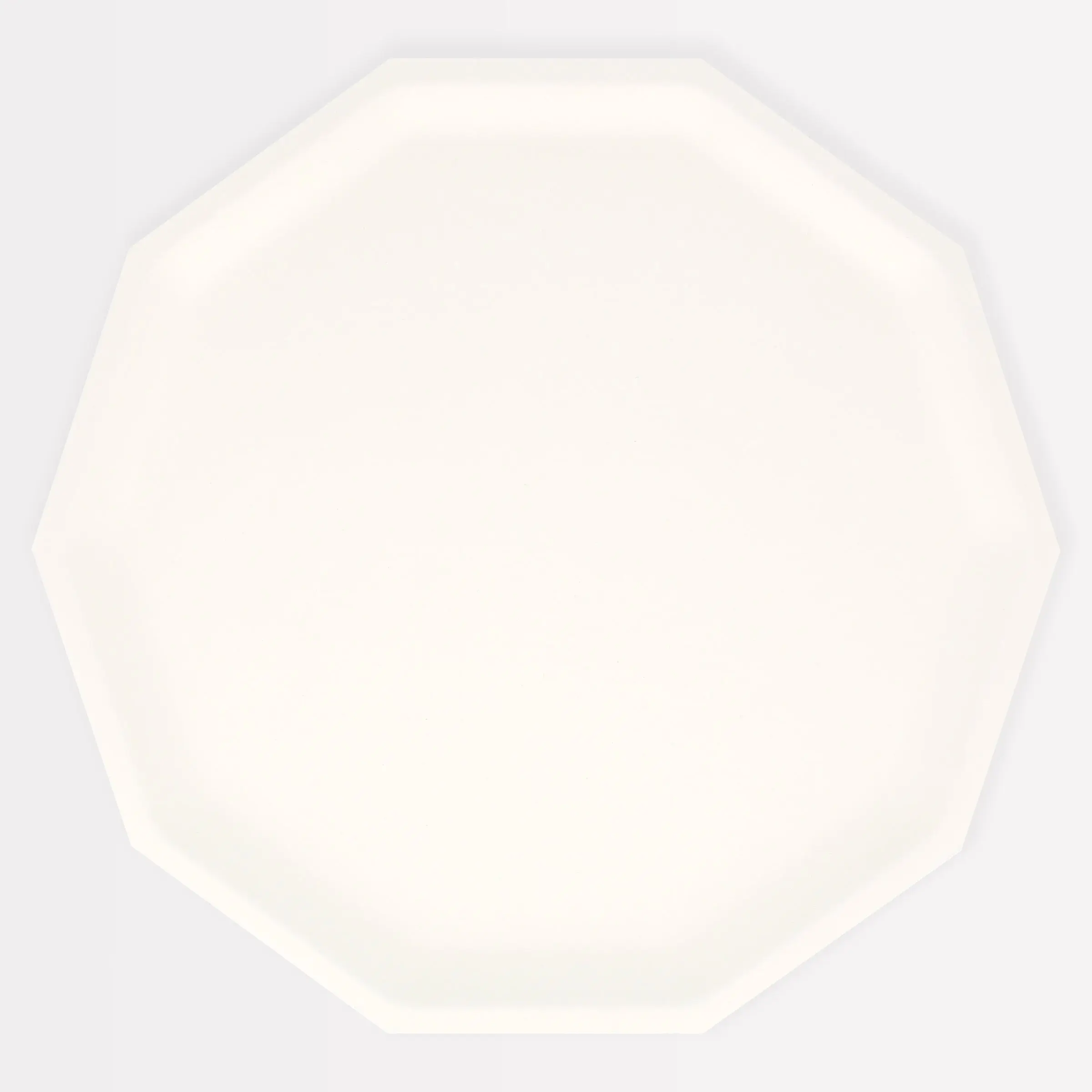 Cream Decagon Compostable Dinner Plates (x 8)
