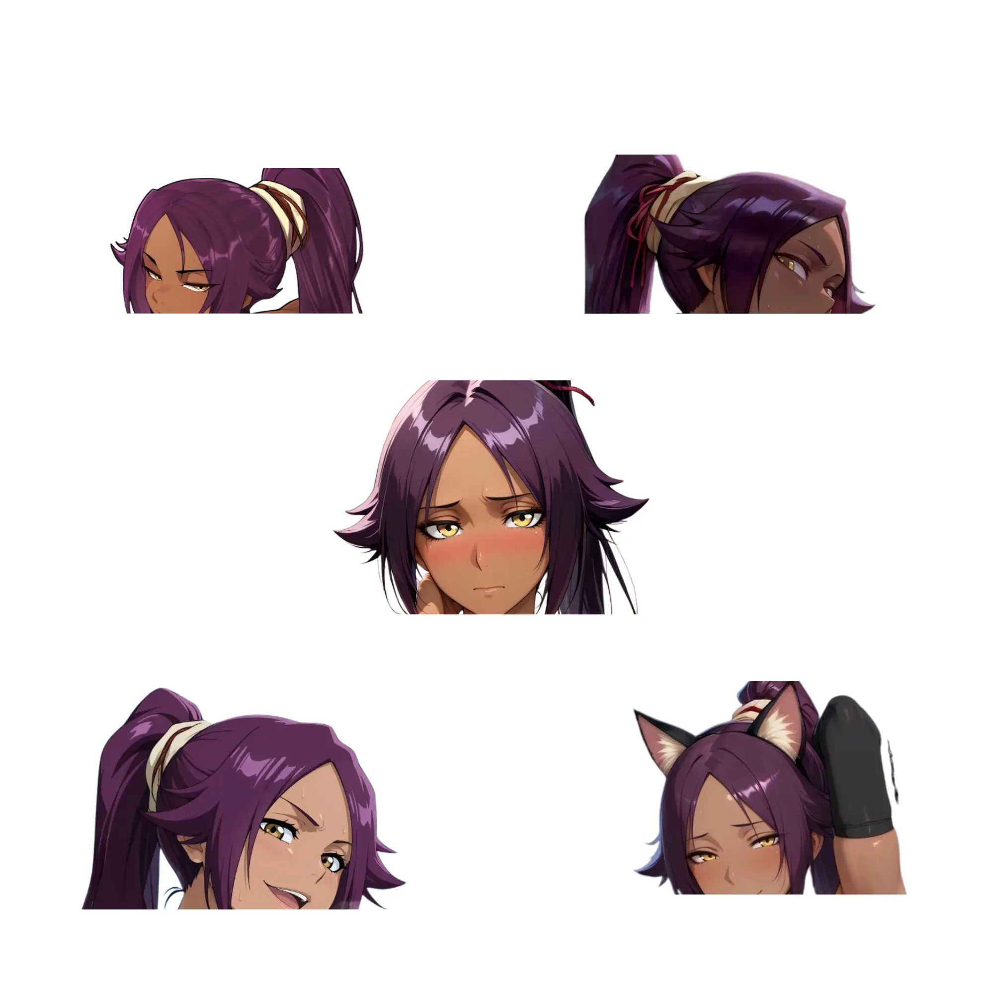 yoruichi sticker, car sticker, funny sticker, loptap sticker, r34 sticker, full, meme sticker7