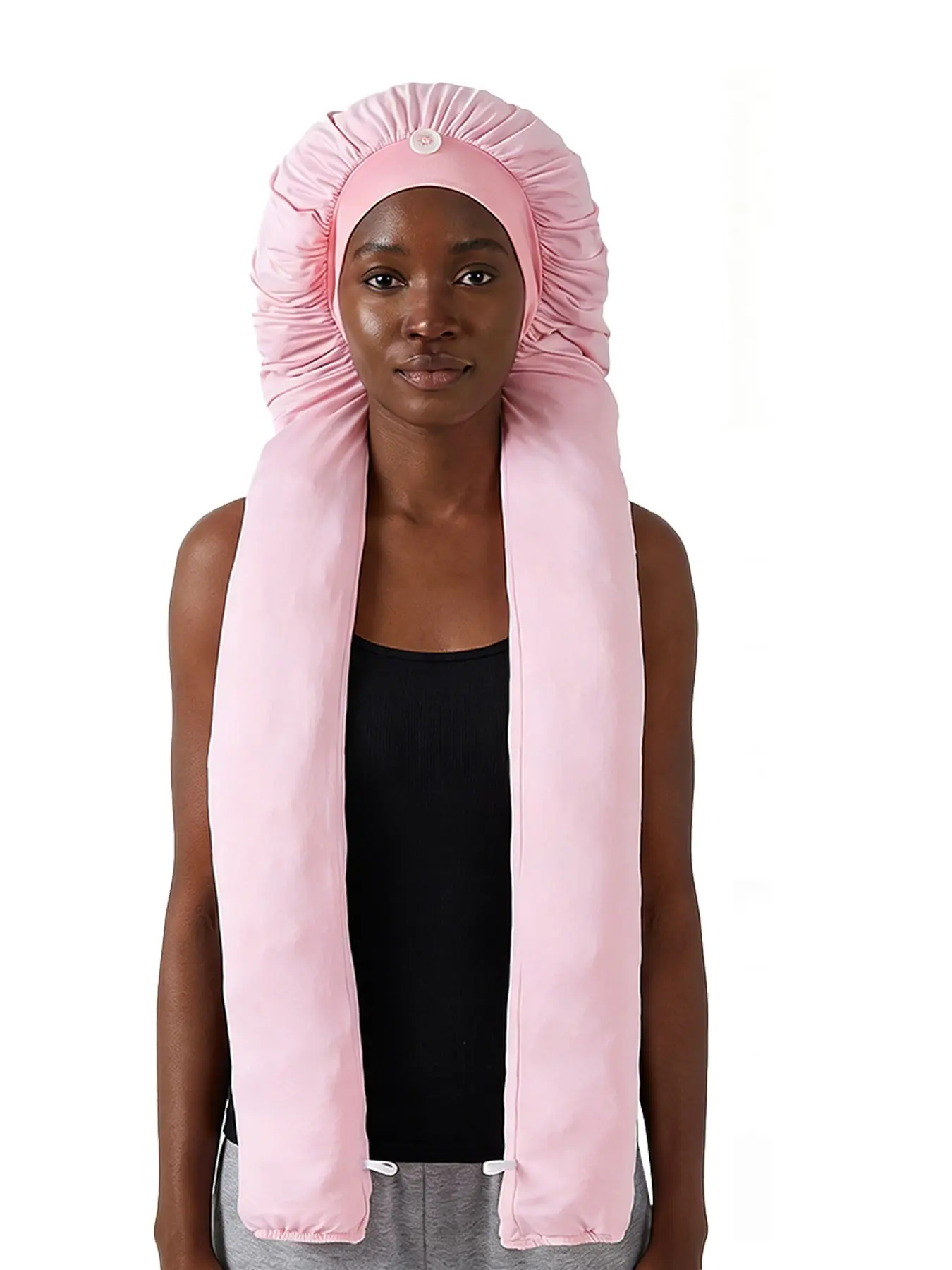 1pc Long Hair Bonnets for Sleeping, 2 in 1 Long Hair & Bonnet for Women, Soft Breathable and Smooth, Bonnet for Braids, All Seasons