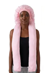 1pc Long Hair Bonnets for Sleeping, 2 in 1 Long Hair & Bonnet for Women, Soft Breathable and Smooth, Bonnet for Braids, All Seasons