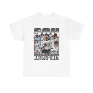 Retro Vintage 90s Graphic Son Heung-min T-Shirt, Tottenham Hotspur Tee, Soccer T-Shirt, Bootleg Sport Tee, Cotton Tee