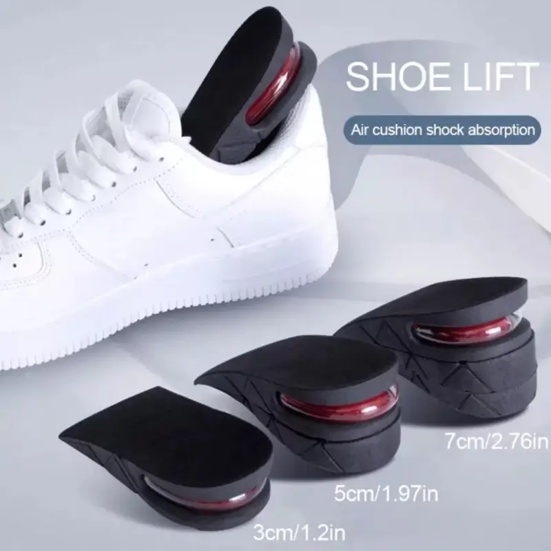 Adjustable Height Insole 3-9cm, Height Increase Insole, Comfortable Shock Absorbing Insoles Shoe Pads, Invisible Heel Cushions, Perfect for Daily Wear, Invisible Height Increasing Insoles