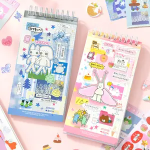20 Sheets INS Cartoon Style Sticker Book Cute Decoration Sticker Book For Junk Journal Water Bottle Laptop Phone DIY Material