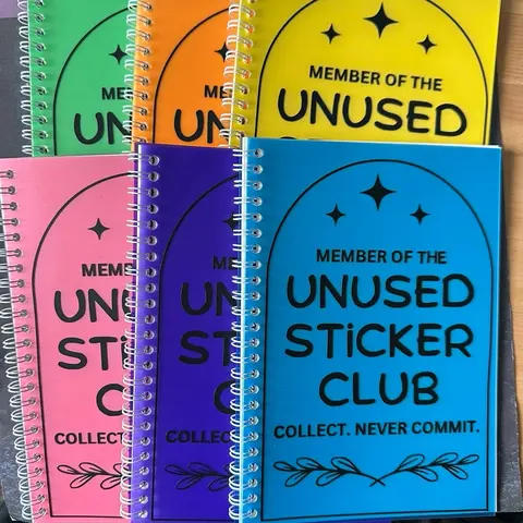 Reusable sticker (40 pages/20 sheets front and back) plus free randomly chosen sticker