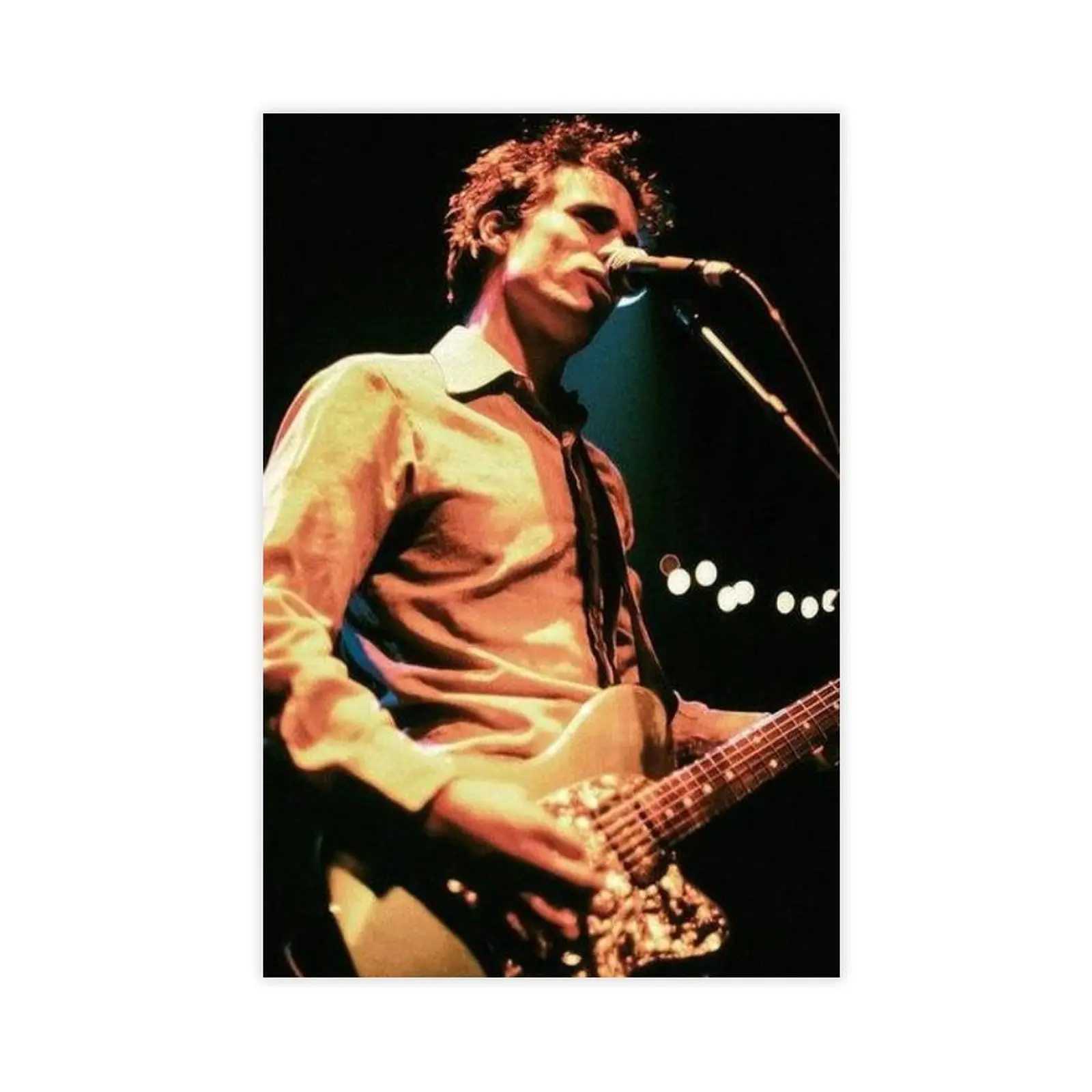 Jeff Buckley Concert Print Poster - Waterproof Vintage Framed Art, Hangable Crash-Proof Artistic Room Decor, Music Fan Home Supply with Included Box