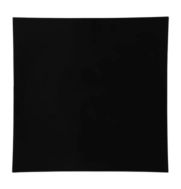 Black Flat 13″ Square Plastic Charger Plate - 4 Count