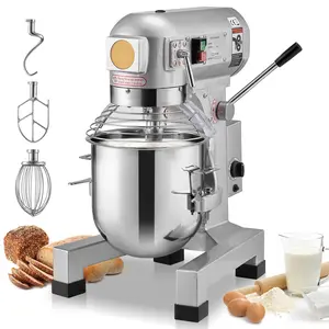Commercial 10L Stand Dough Mixer With 3-Speed Settings, 550W Motor, Heavy-Duty Food Mixer For Restaurant Kitchens, Stainless Steel Bowl, Tilt-Head Design, Durable Equipment For Batch Processing