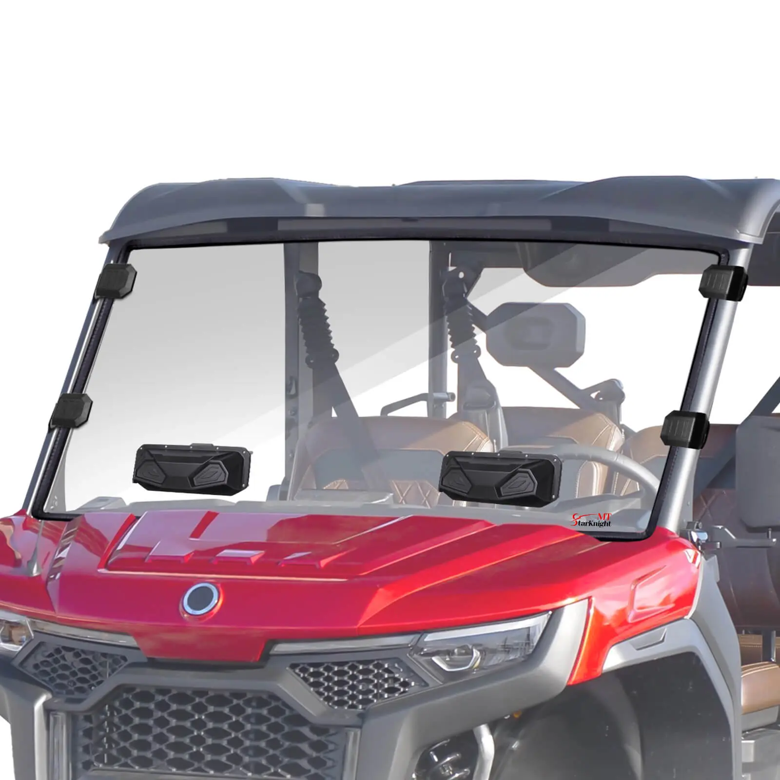 StarknightMT Uforce U10 Pro Windshield 2025, Scratch-resistant Vented Front Windshield Compatible With CFMOTO UFORCE U10 Pro, Pro XL 2025+