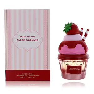 Berry on Top Give Me Gourmand EDP｜75 ml（2.5 Fl.Oz)｜Perfume Bottle for Everyday Use Gentle &Appealing Scent with Strawberry & Chantilly Cream Notes-Base with Musk & vanilla｜pheromone perfume｜ vanilla perfumes｜long lasting perfume