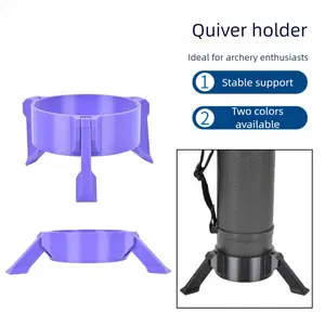 Telescopic PE Quiver Stand – Portable Arrow Tube Holder with Separator, Fits Most Arrows, for Indoor/Outdoor Use
