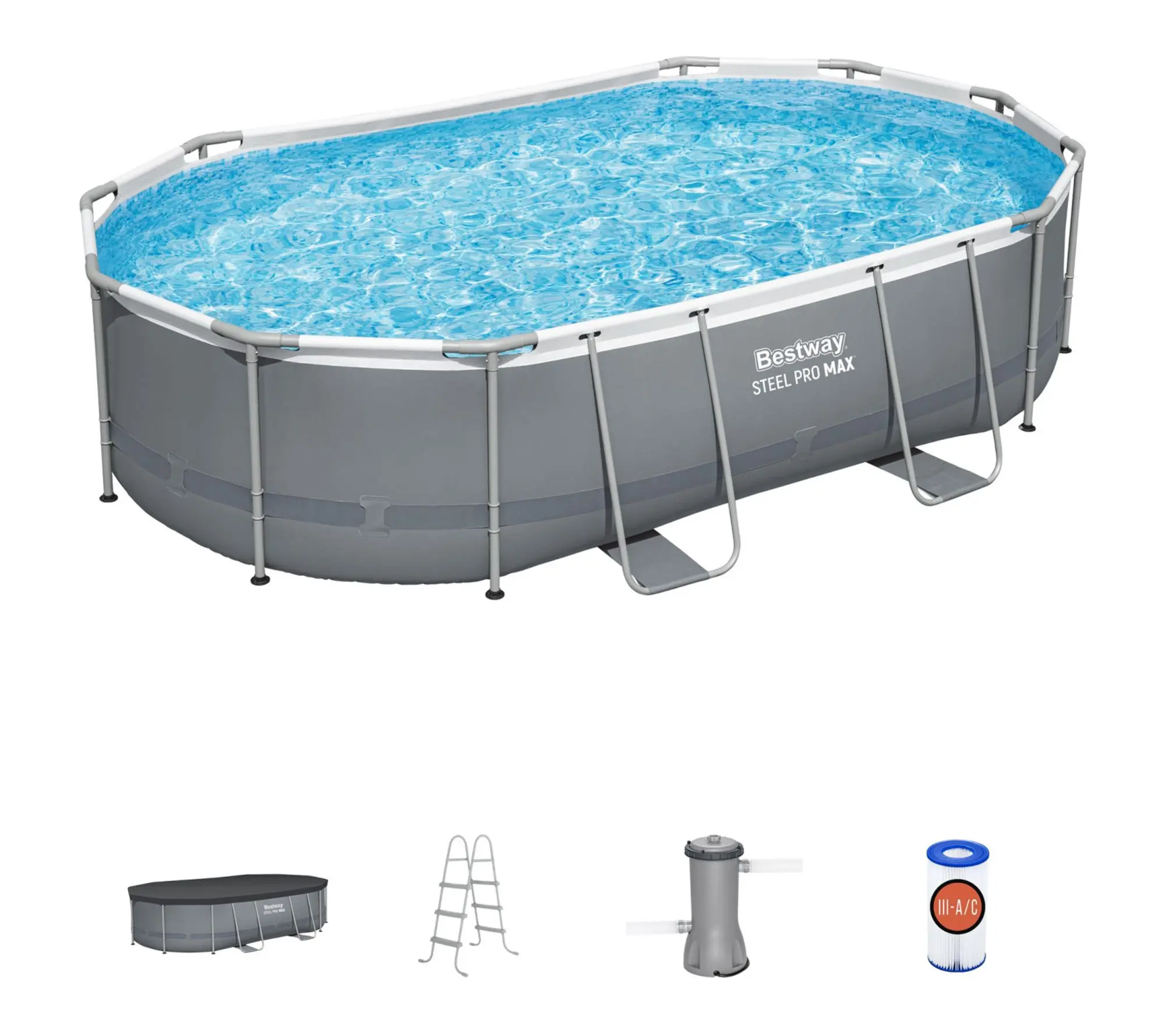 Bestway Steel Pro MAX 16' x 42" Above Ground Swimming Pool Set
