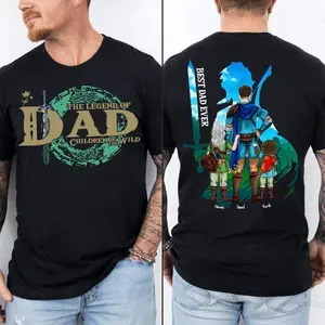 Custom "The Legend of Dad" Shirt, Zelda Dad Tee, Gamer Dad Gift, Breath of the Wild Shirt for Father's Day