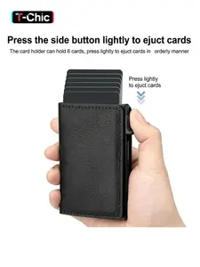 Anti Rfid Men Wallets Card Holder Trifold Wallet with Coin Pocket Money Bags Smart Wallet Purse for Men Carteira Masculina, Casual, Black, Gift For Men, Gift for Father, Rfid Blocking Wallets