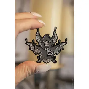 Taxidermy Bat Enamel Pin
